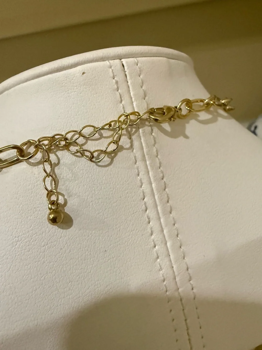 Set of 2 Separate Gold Tone Paperclip Chain Necklaces